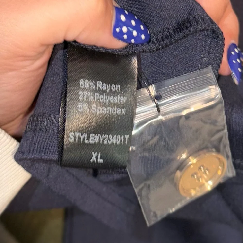 Tuckernuck Miranda Off Shoulder Top In Navy Blue Size XL - Picture 5 of 6